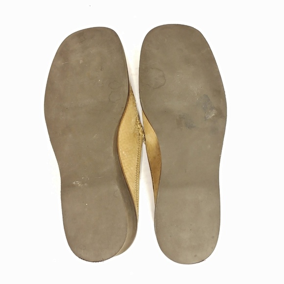 Cole Haan Nubuck Soft Suede Handsewn Slip on Mules with rubber wedge sole Sz 8AA - Picture 6 of 8